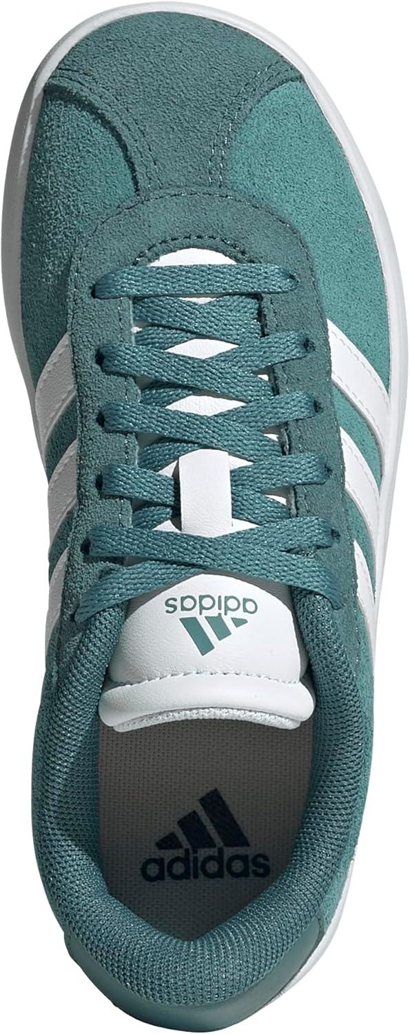 imageadidas Kids Vl Court 30 Skateboarding ShoesPowder TealWhitePreloved Teal