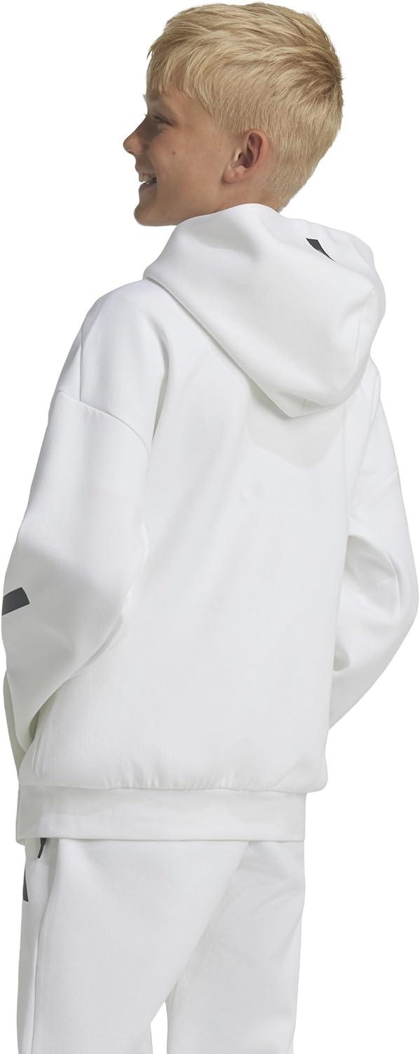 imageadidas Kids Zne Full Zip HoodieWhiteBlack