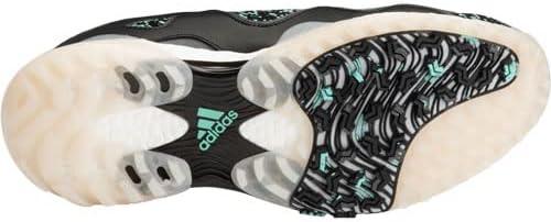 imageadidas Mens Codechaos 21 Primeblue Spikeless Golf ShoeCore BlackAcid MintGrey Six