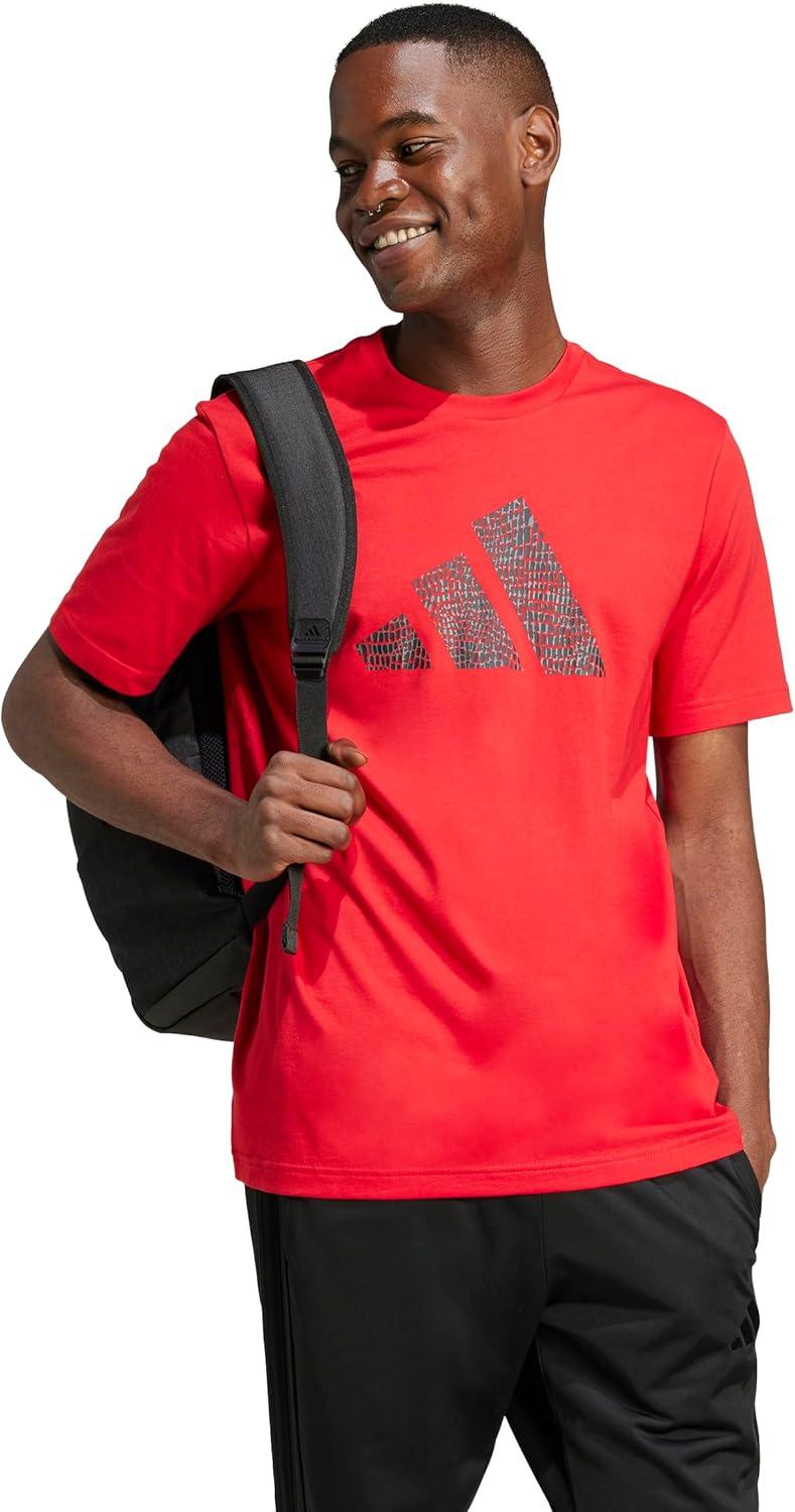 imageadidas Mens Codes Animal Graphic TShirtBetter Scarlet