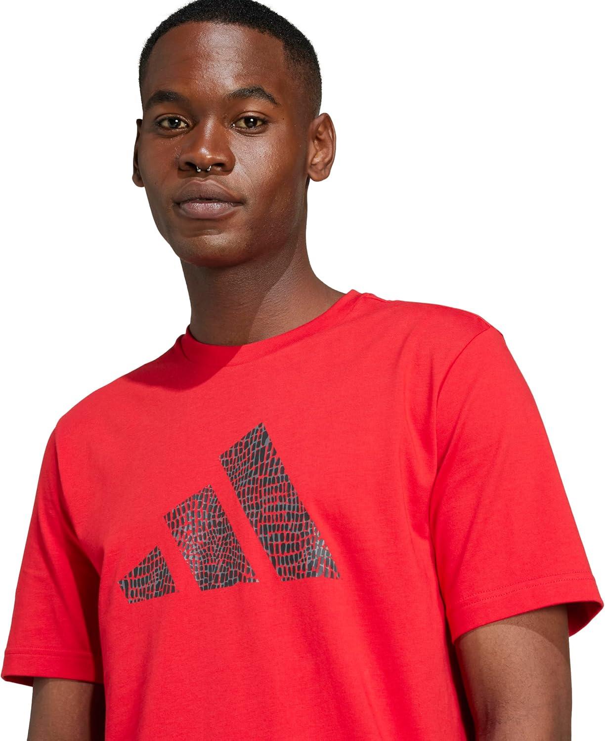 imageadidas Mens Codes Animal Graphic TShirtBetter Scarlet