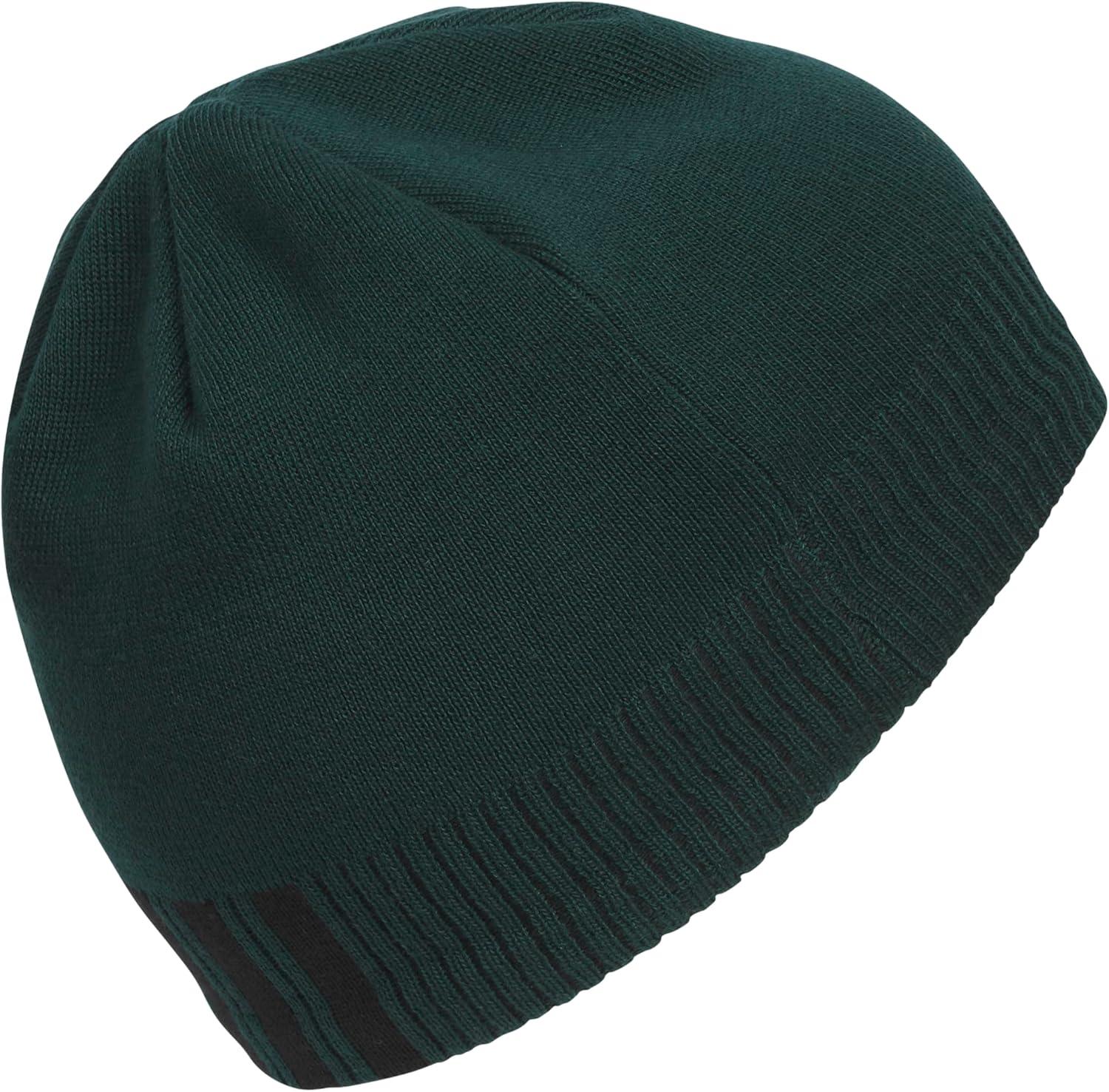 imageadidas Mens Creator Beanie Standard Fit Knit Winter Skull CapAurora Green IvyBlack30