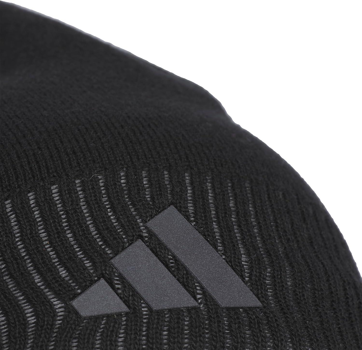 imageadidas Mens Creator Beanie Standard Fit Knit Winter Skull CapBlackCarbon GreyOnix Grey
