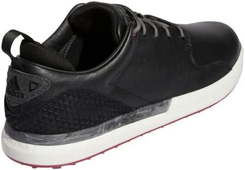 imageadidas Mens Flopshot Spikeless Golf ShoesCore BlackGrey SixLegacy Burgundy