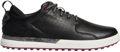imageadidas Mens Flopshot Spikeless Golf ShoesCore BlackGrey SixLegacy Burgundy