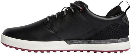 imageadidas Mens Flopshot Spikeless Golf ShoesCore BlackGrey SixLegacy Burgundy