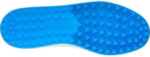 imageadidas Mens Flopshot Spikeless Golf ShoesFootwear WhiteGold MetallicBlue Rush