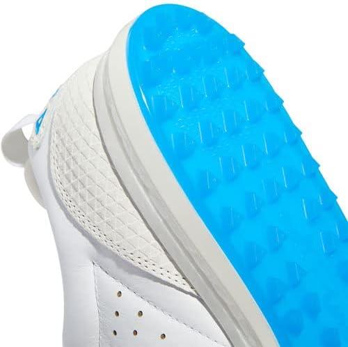imageadidas Mens Flopshot Spikeless Golf ShoesFootwear WhiteGold MetallicBlue Rush