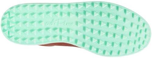 imageadidas Mens Flopshot Spikeless Golf ShoesTan BrownGolden BeigePulse Mint