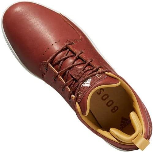 imageadidas Mens Flopshot Spikeless Golf ShoesTan BrownGolden BeigePulse Mint