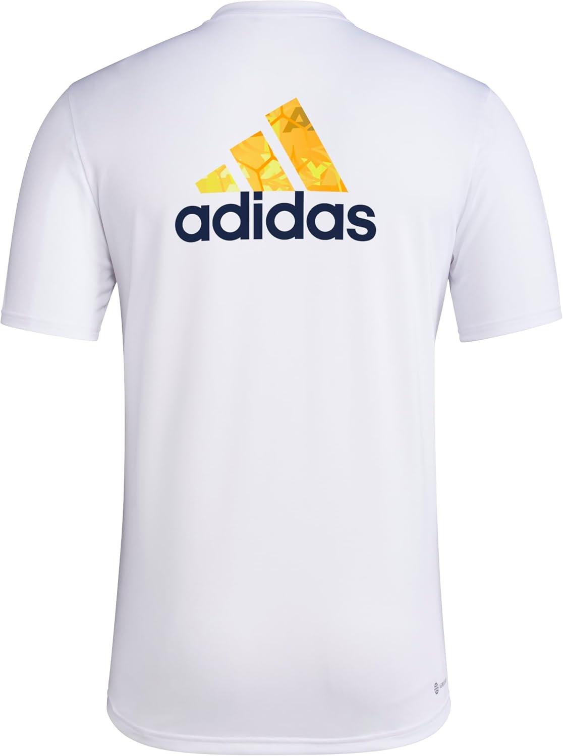 imageadidas Mens La Galaxy MLS Short Sleeve TShirtWhite La Galaxy