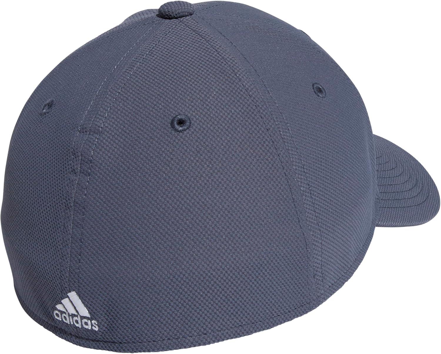 imageadidas Mens Release 3 Structured Stretch Fit CapOnix GreyLight GreyWhite