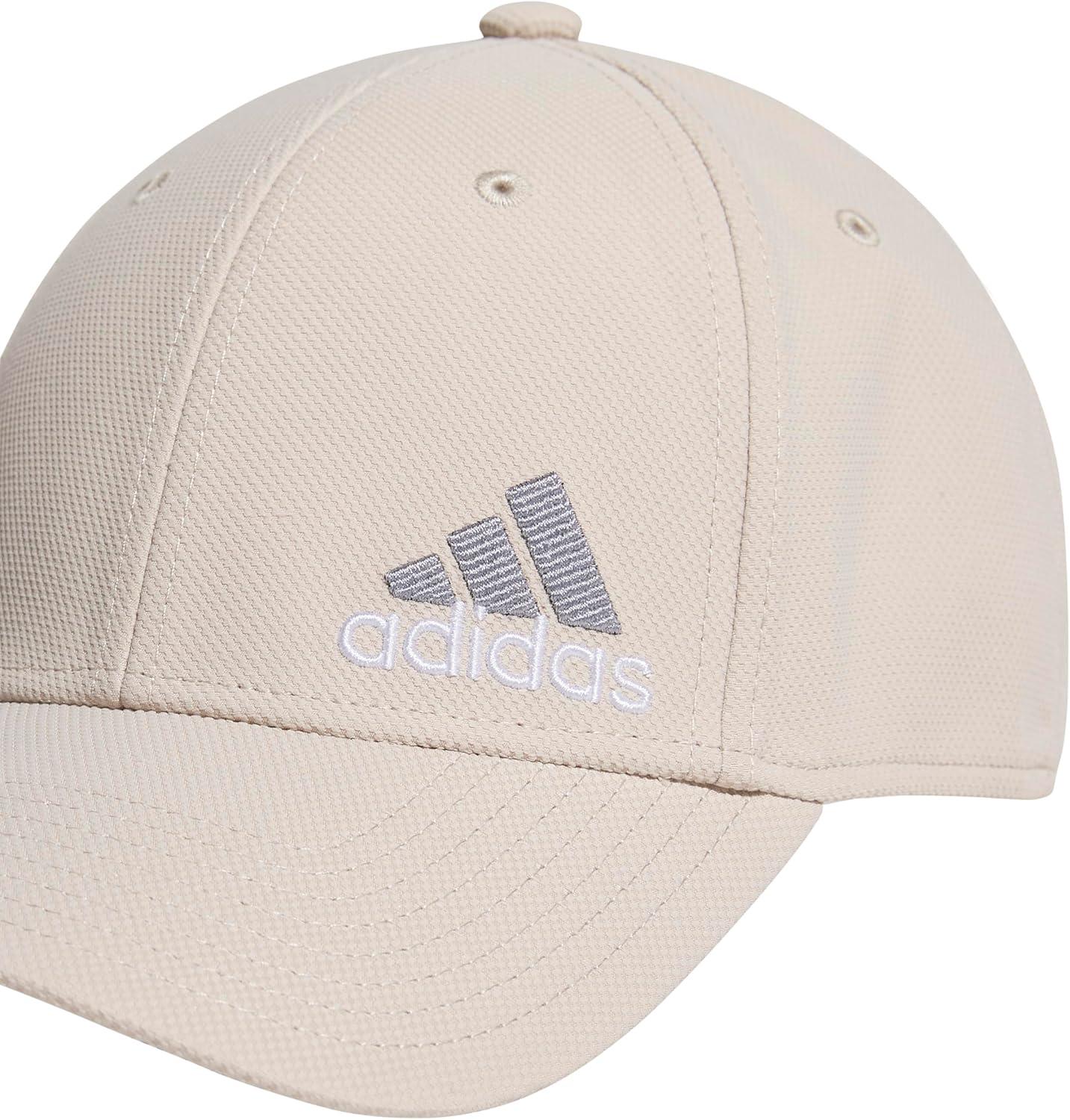imageadidas Mens Release 3 Structured Stretch Fit CapWonder BeigeWhiteGrey