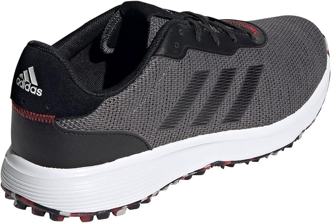 imageadidas Mens S2G Spikeless Golf ShoesGrey FourCore BlackScarlet
