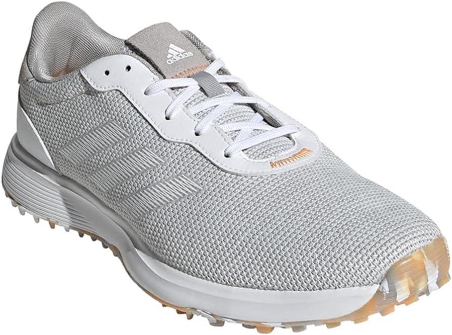 imageadidas Mens S2G Spikeless Golf ShoesGreyWhiteHazy Orange