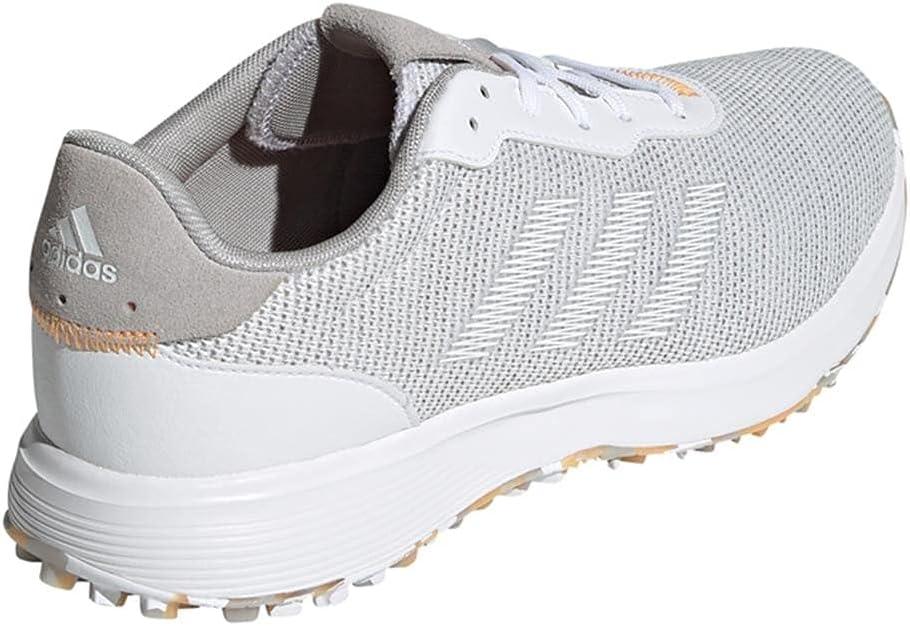 imageadidas Mens S2G Spikeless Golf ShoesGreyWhiteHazy Orange