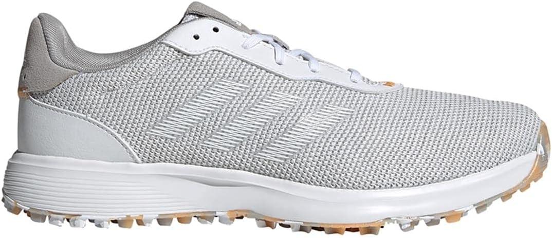 imageadidas Mens S2G Spikeless Golf ShoesGreyWhiteHazy Orange