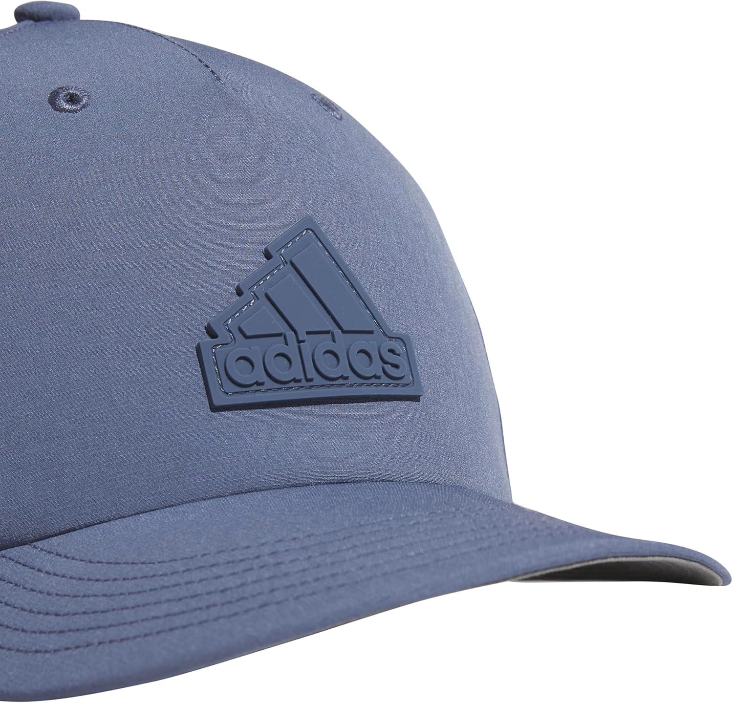 imageadidas Mens Sport 5Panel High Crown Structured Snapback Adjustable Fit CapPreloved Ink BlueGrey