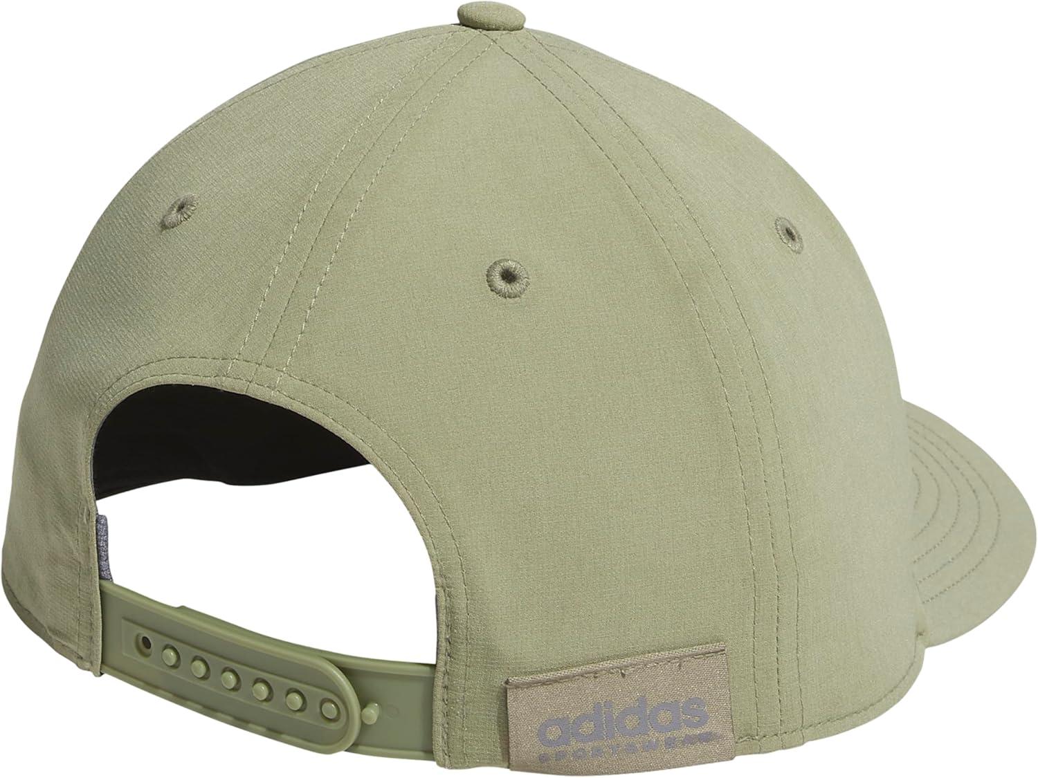 imageadidas Mens Sport 5Panel High Crown Structured Snapback Adjustable Fit CapTent Green