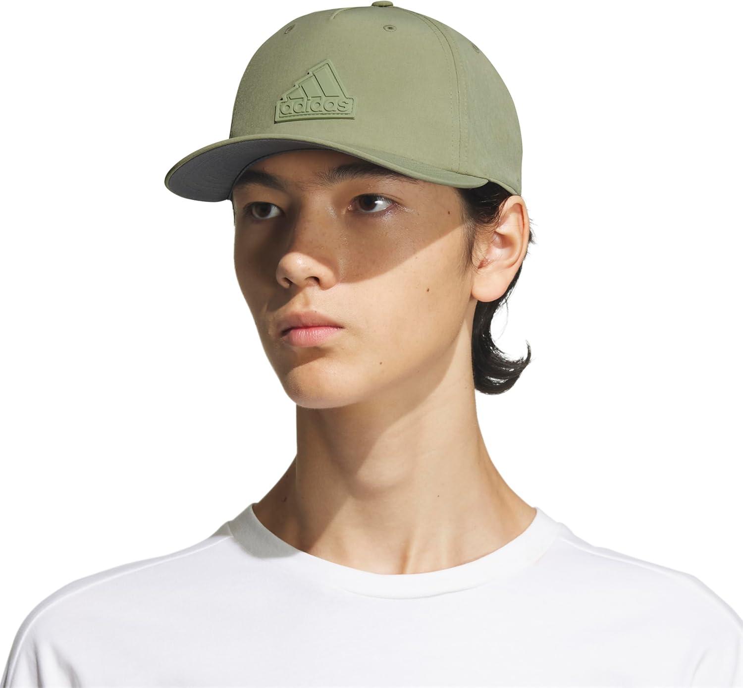 imageadidas Mens Sport 5Panel High Crown Structured Snapback Adjustable Fit CapTent Green