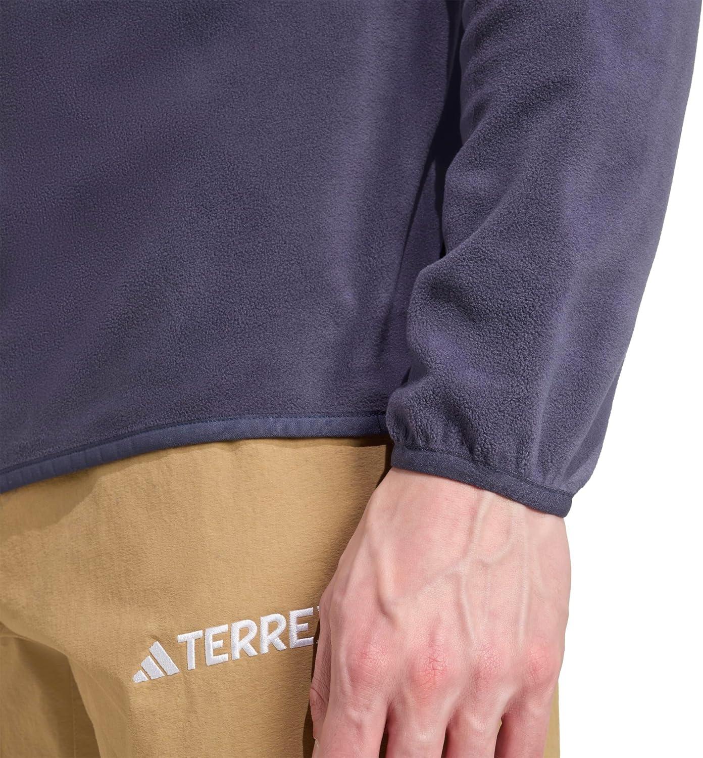 imageadidas Mens Terrex Multi Essentials HalfZip Fleece Hiking JacketShadow Navy