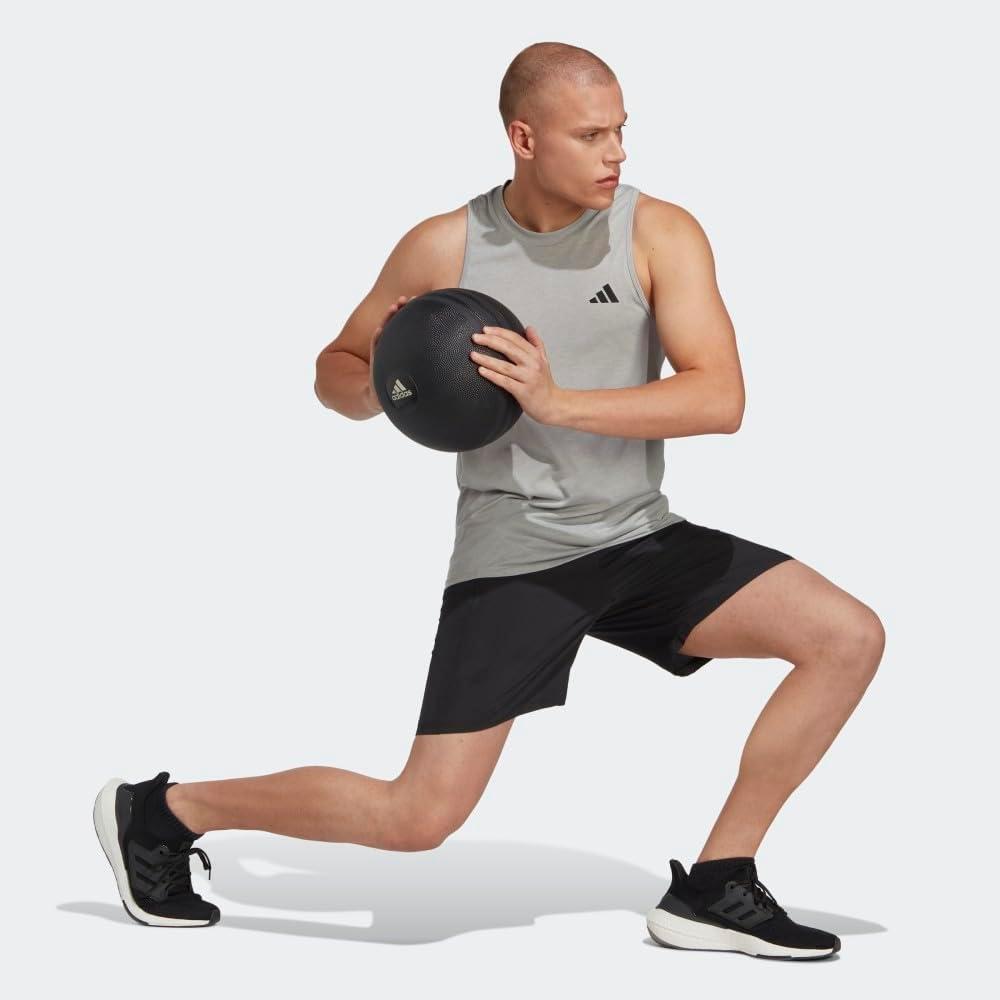 imageadidas Mens Train Essentials Woven ShortsBlackWhite