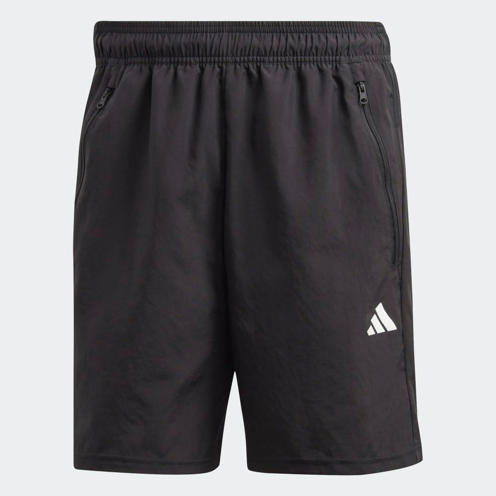 imageadidas Mens Train Essentials Woven ShortsBlackWhite