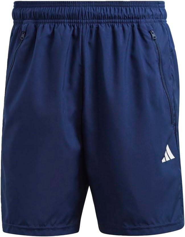 imageadidas Mens Train Essentials Woven ShortsDark BlueWhite