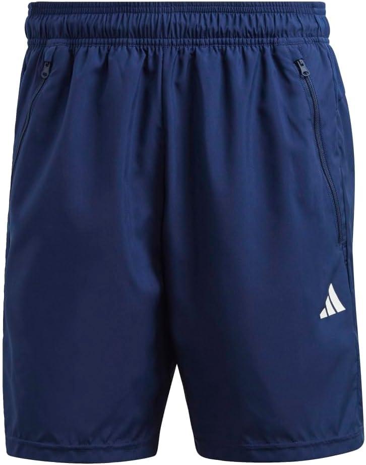 imageadidas Mens Train Essentials Woven ShortsDark BlueWhite