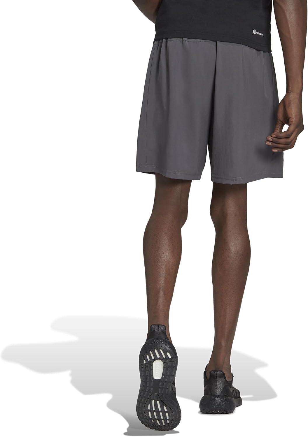 imageadidas Mens Train Essentials Woven ShortsGreyBlack