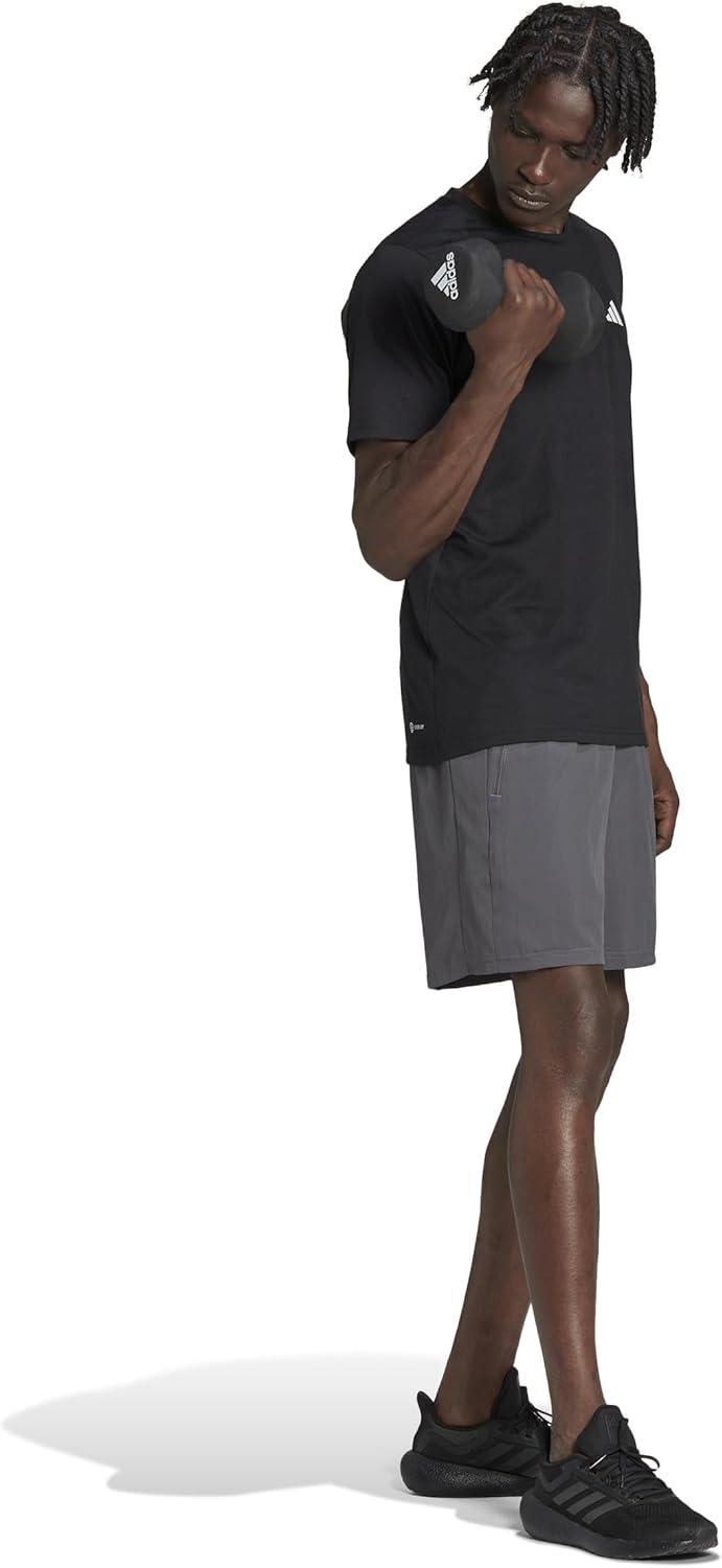 imageadidas Mens Train Essentials Woven ShortsGreyBlack