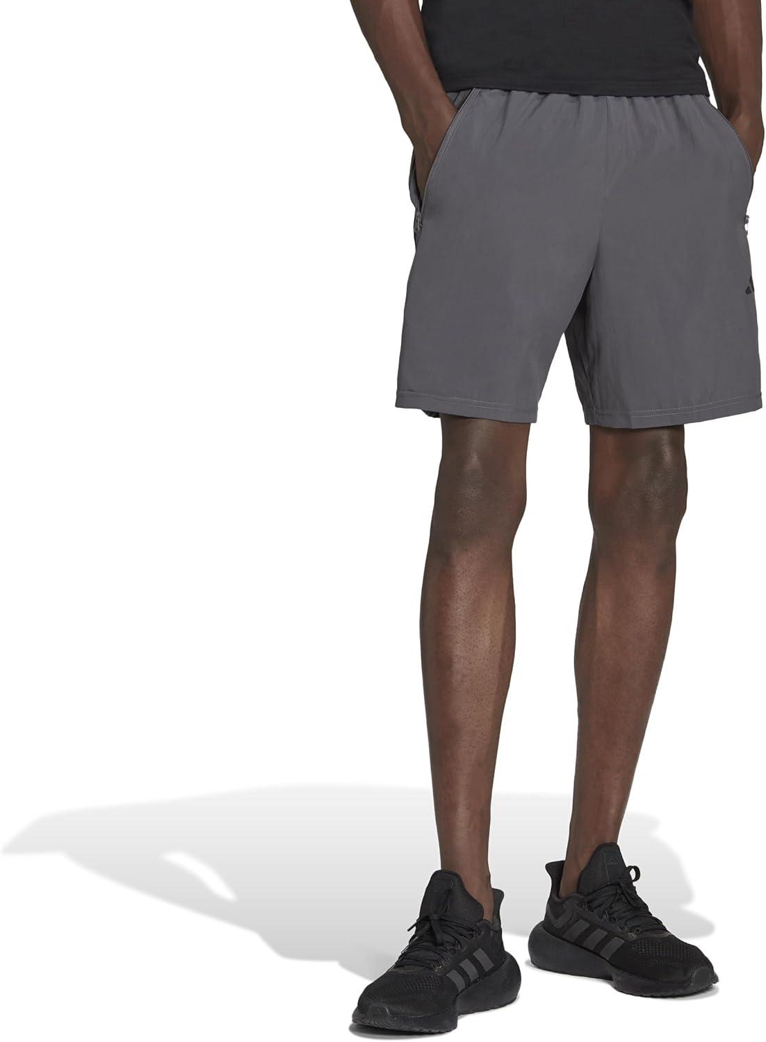 imageadidas Mens Train Essentials Woven ShortsGreyBlack