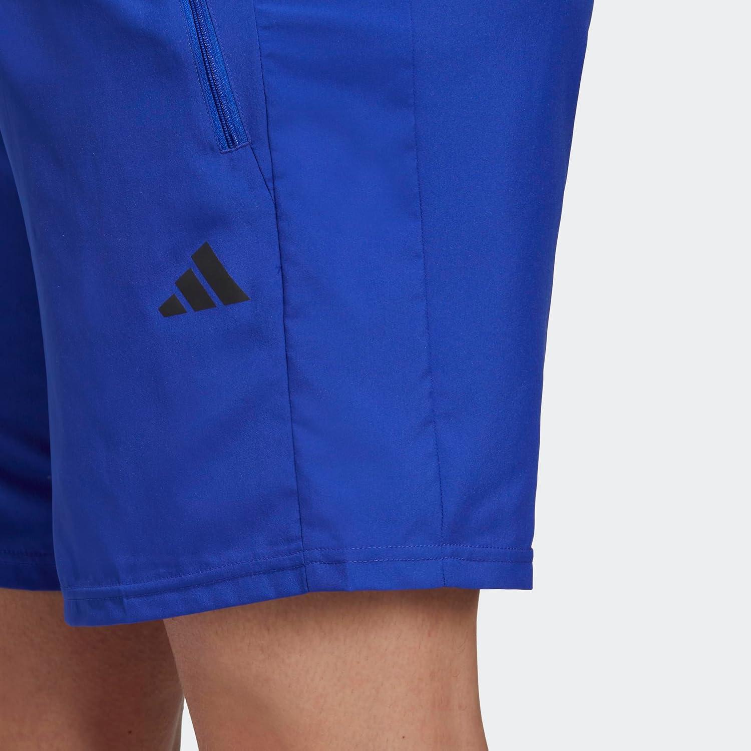 imageadidas Mens Train Essentials Woven ShortsLucid BlueBlack