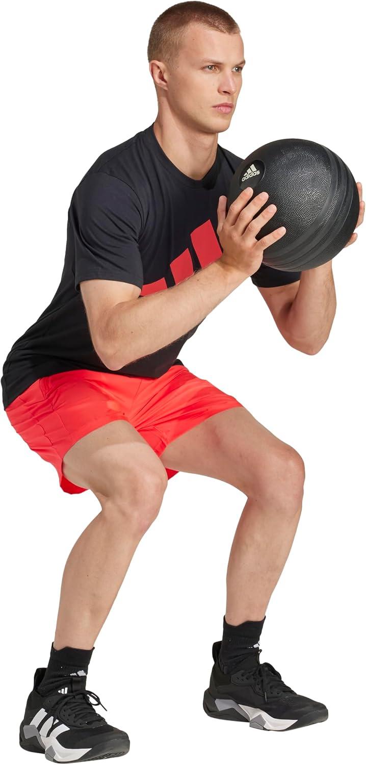 imageadidas Mens Train Essentials Woven ShortsLucid RedBlack