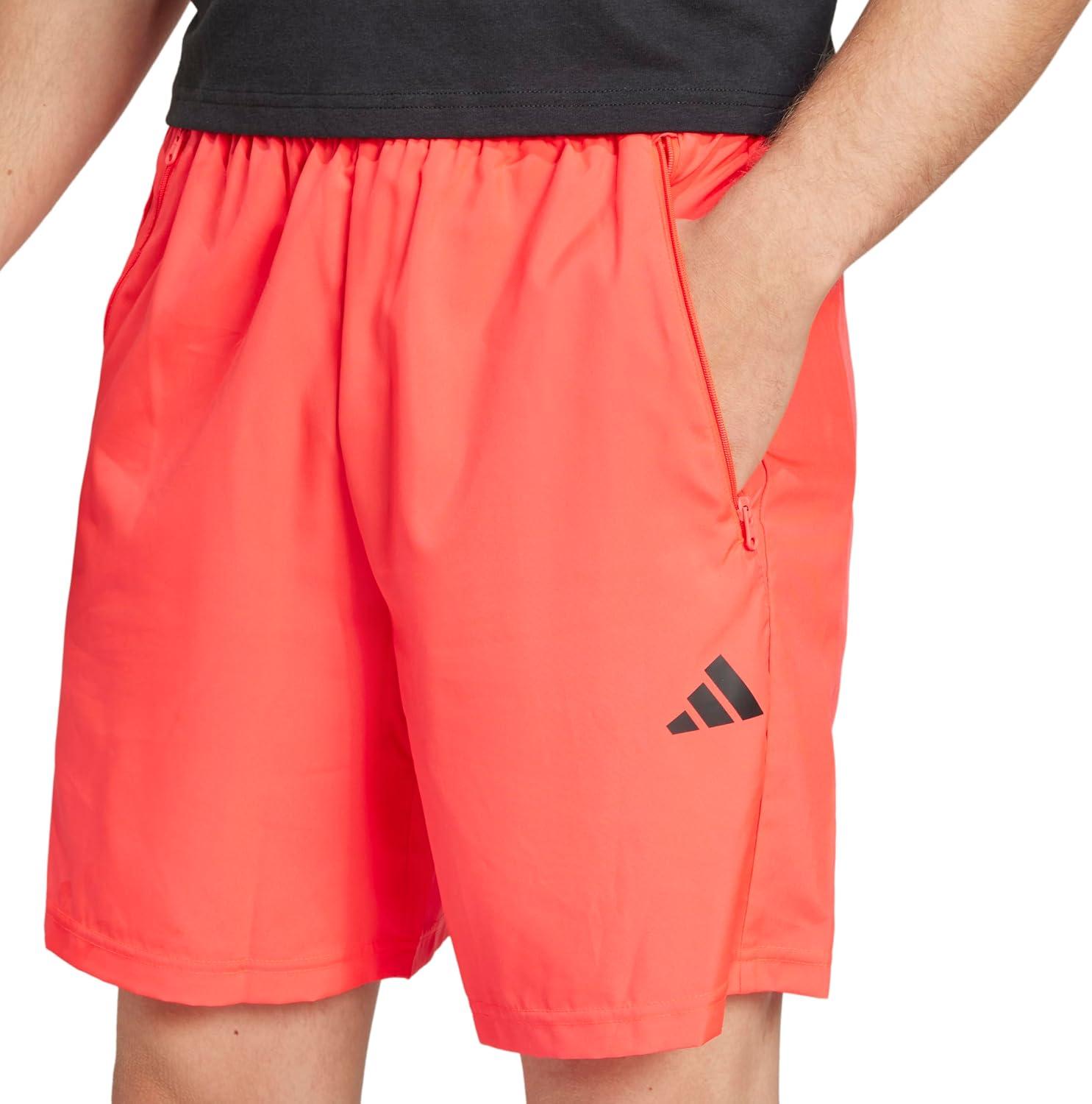 imageadidas Mens Train Essentials Woven ShortsLucid RedBlack