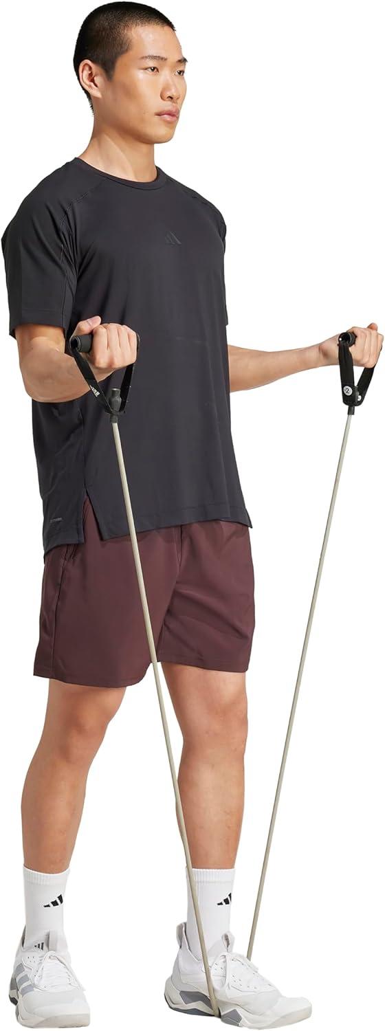 imageadidas Mens Train Essentials Woven ShortsShadow BrownBlack