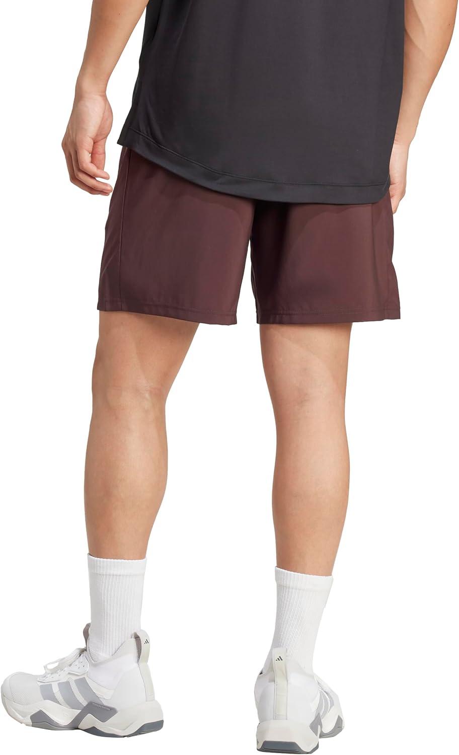 imageadidas Mens Train Essentials Woven ShortsShadow BrownBlack