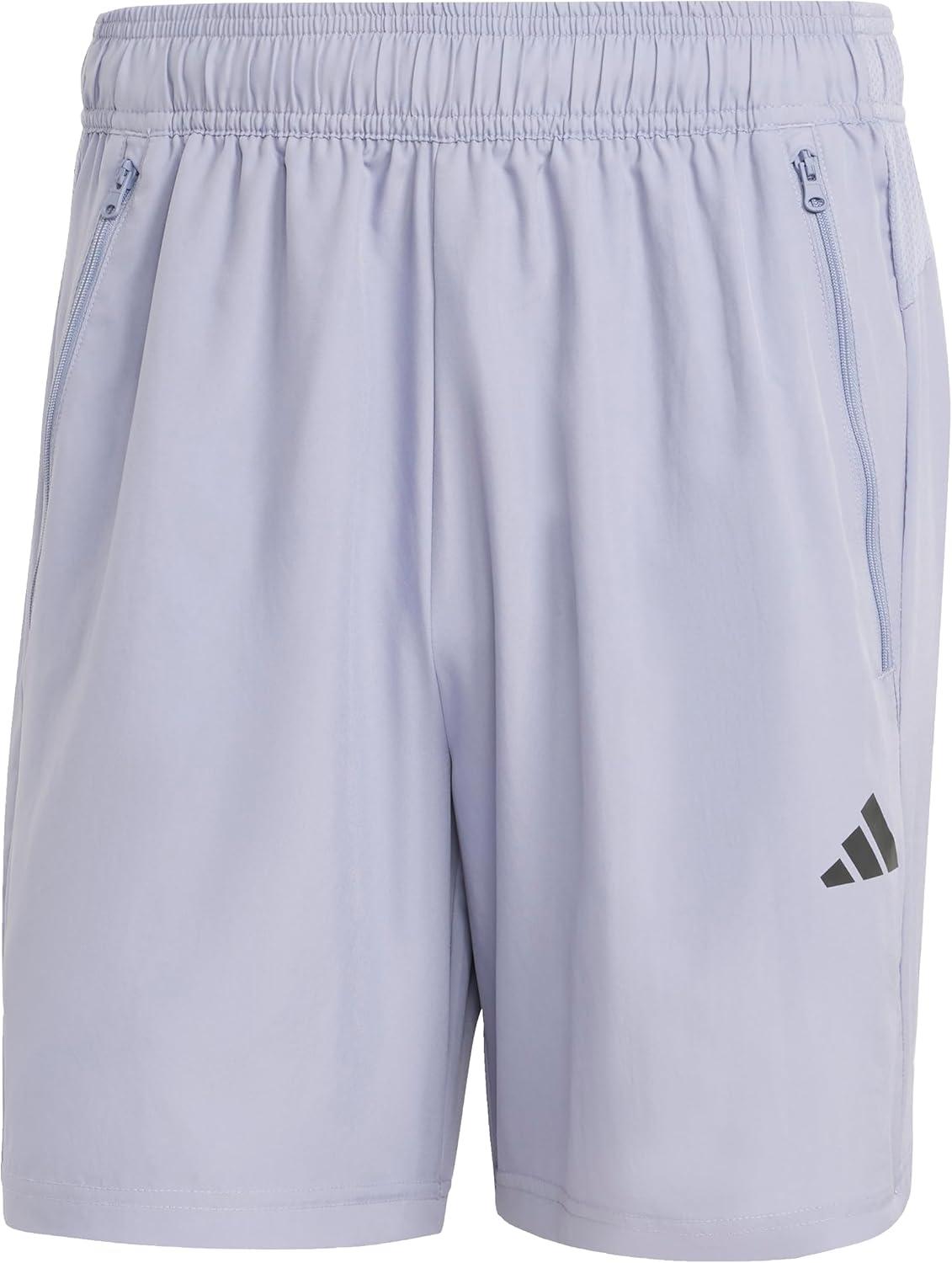 imageadidas Mens Train Essentials Woven ShortsSilver VioletBlack