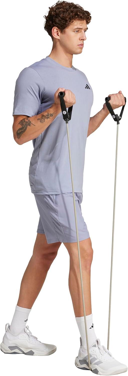 imageadidas Mens Train Essentials Woven ShortsSilver VioletBlack