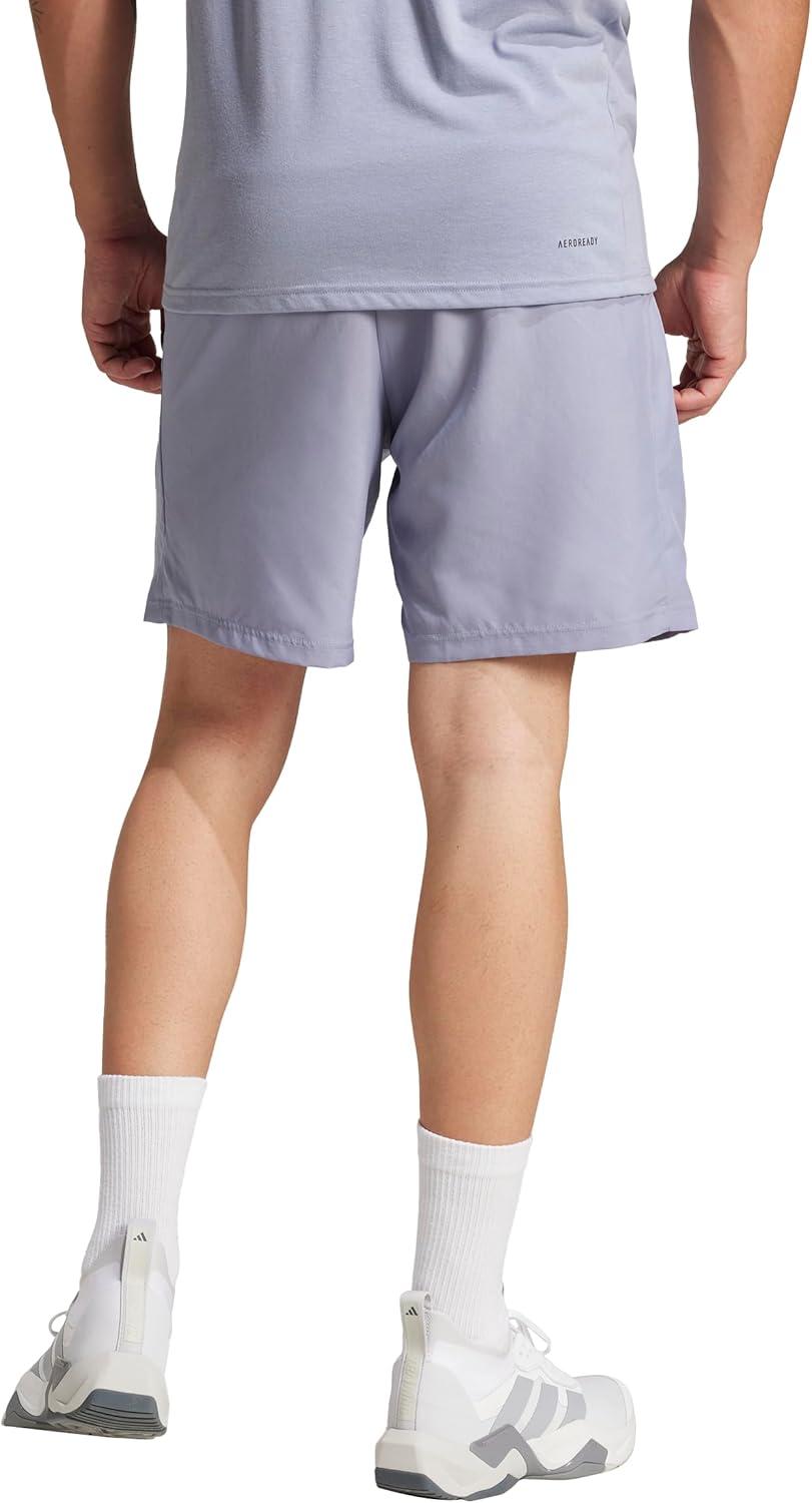 imageadidas Mens Train Essentials Woven ShortsSilver VioletBlack