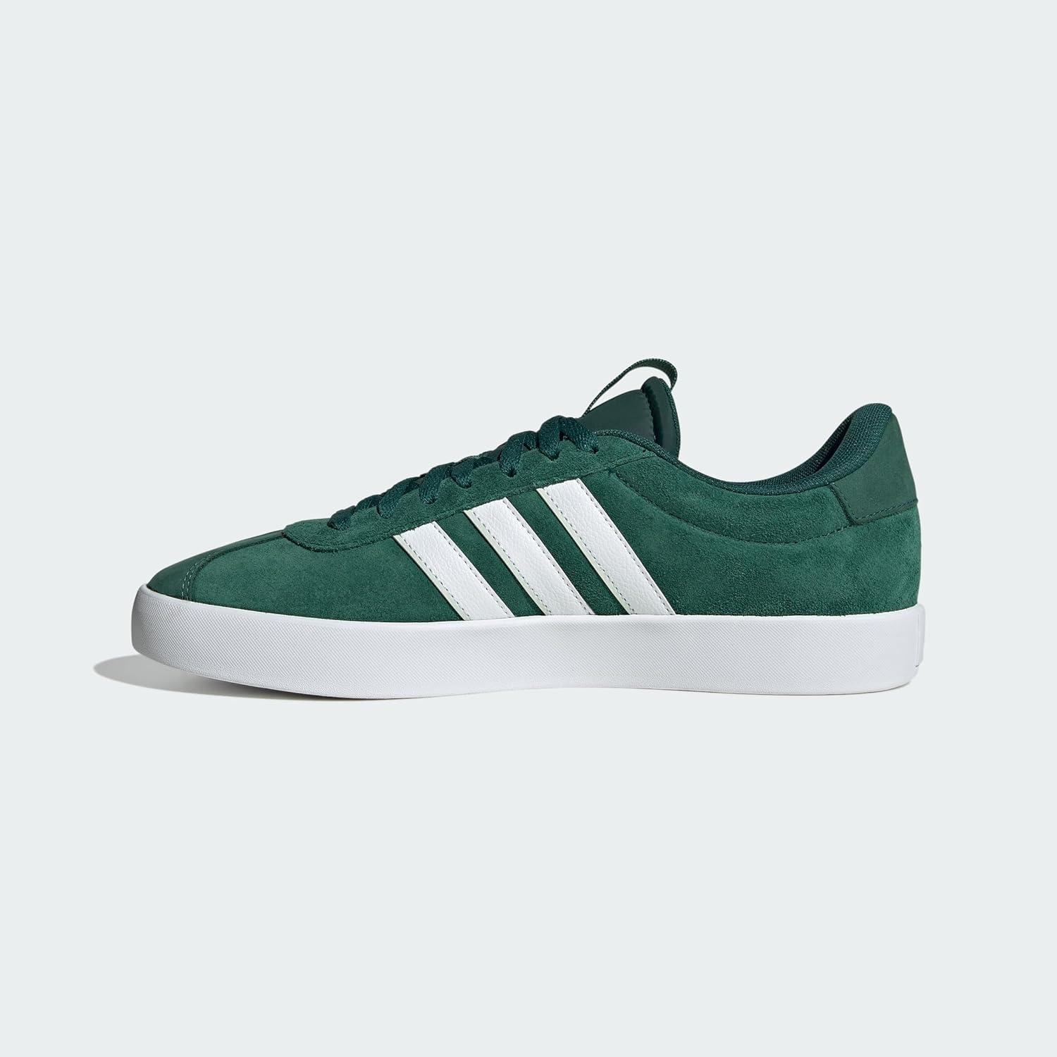imageadidas Mens VL Court 30 ShoeCollegiate GreenWhiteWonder Silver
