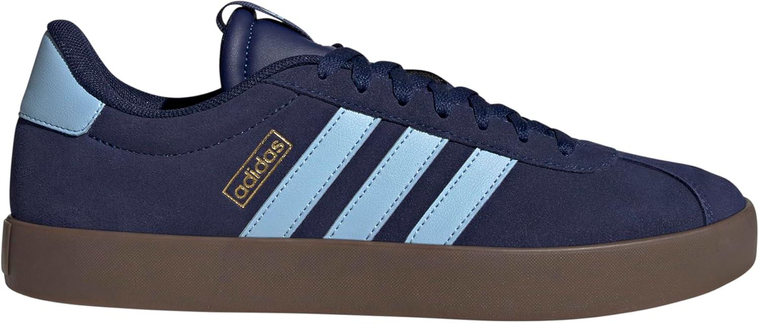 imageadidas Mens VL Court 30 ShoeDark BlueClear SkyGold Metallic
