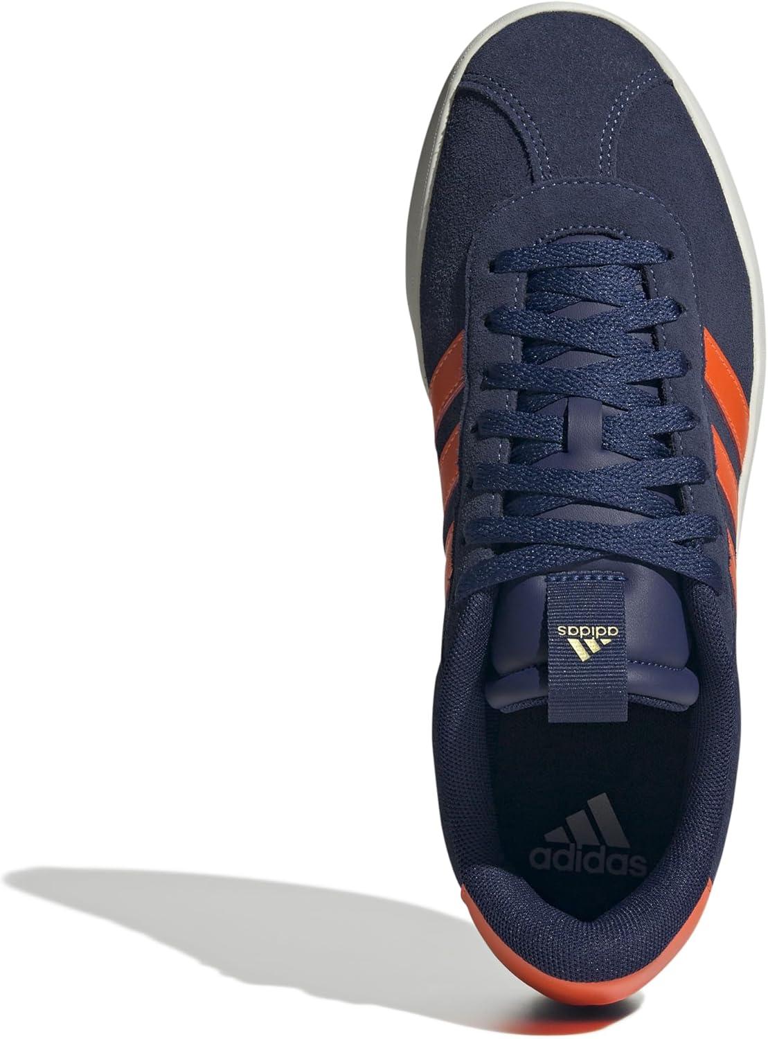 imageadidas Mens VL Court 30 ShoeDark BlueImpact OrangeGold Metallic