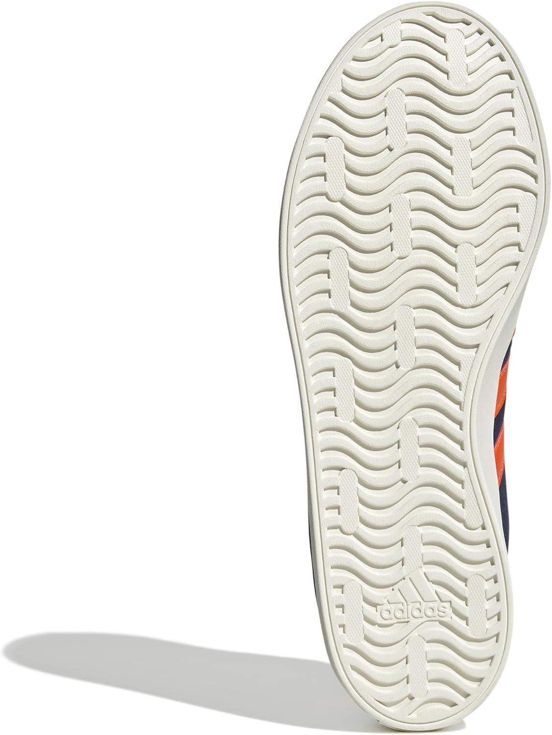 imageadidas Mens VL Court 30 ShoeDark BlueImpact OrangeGold Metallic