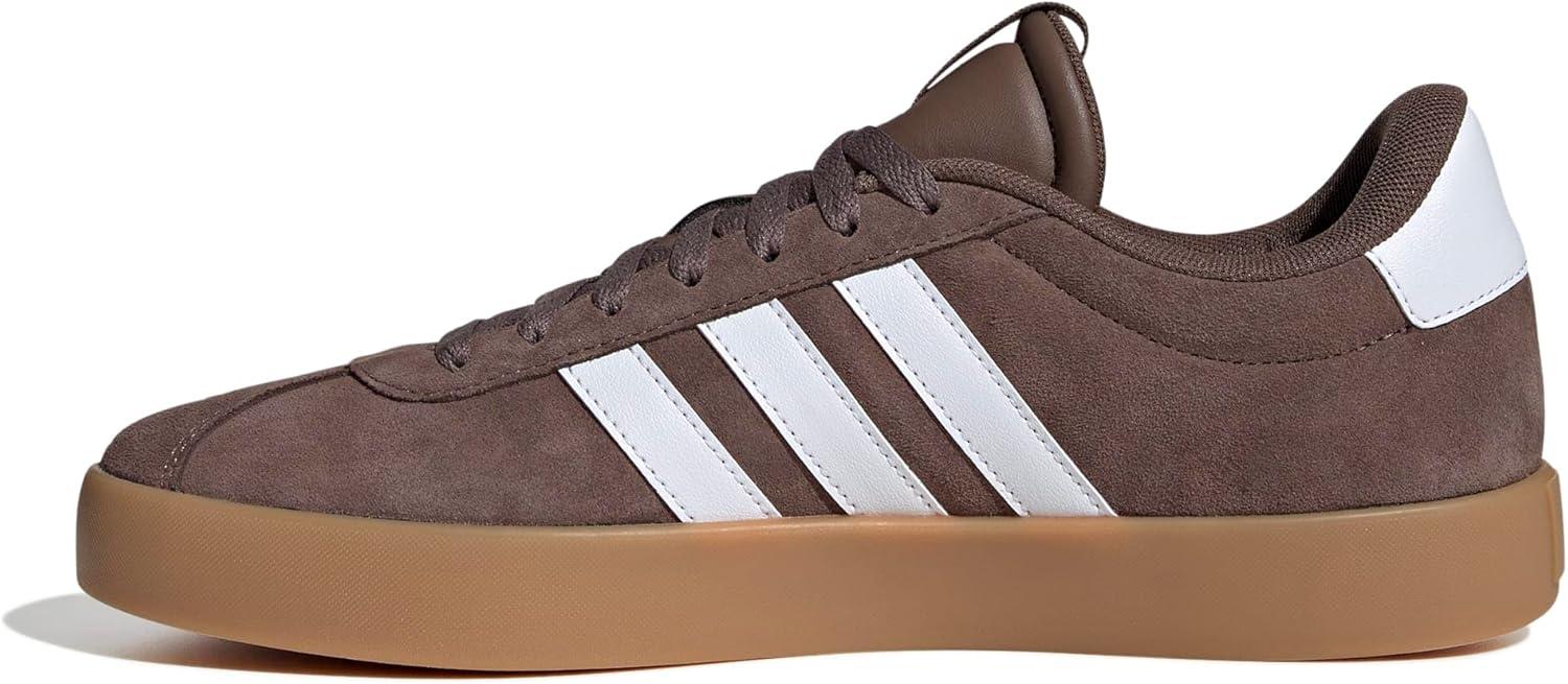 imageadidas Mens VL Court 30 ShoeEarth StrataWhiteGold Metallic