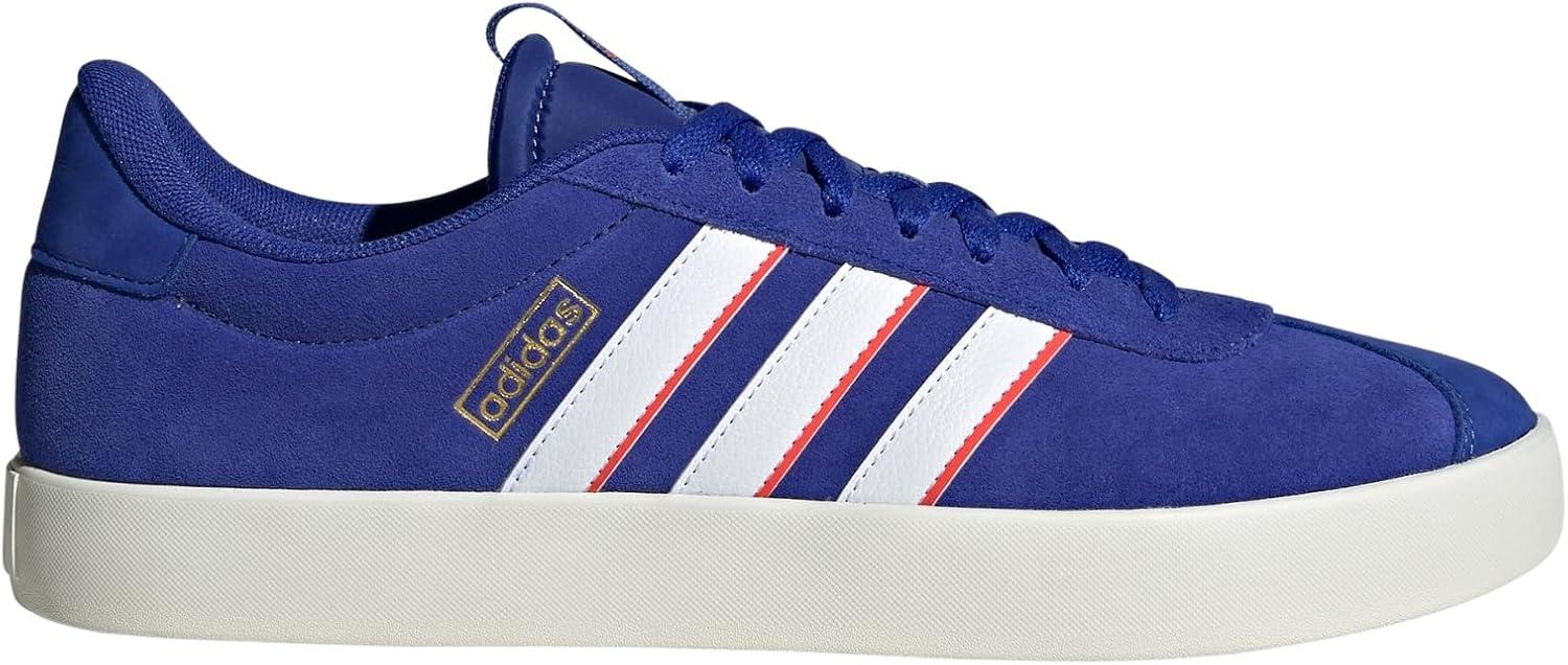 imageadidas Mens VL Court 30 ShoeSemi Lucid BlueWhiteBright Red