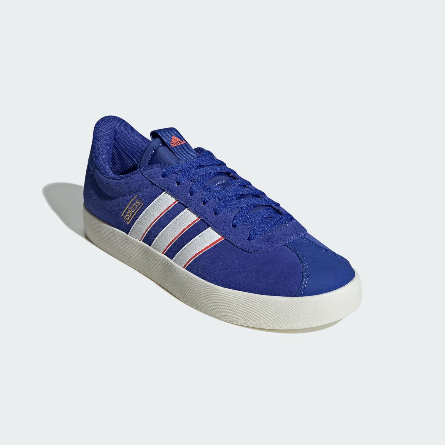 imageadidas Mens VL Court 30 ShoeSemi Lucid BlueWhiteBright Red