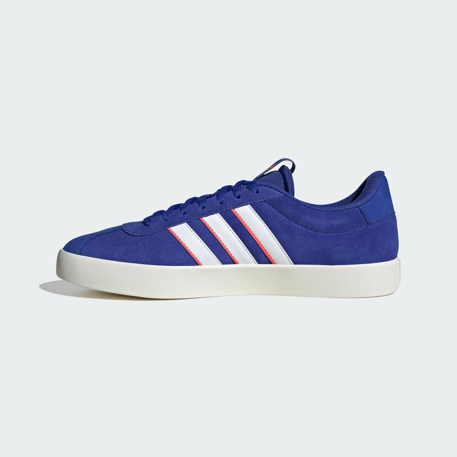 imageadidas Mens VL Court 30 ShoeSemi Lucid BlueWhiteBright Red