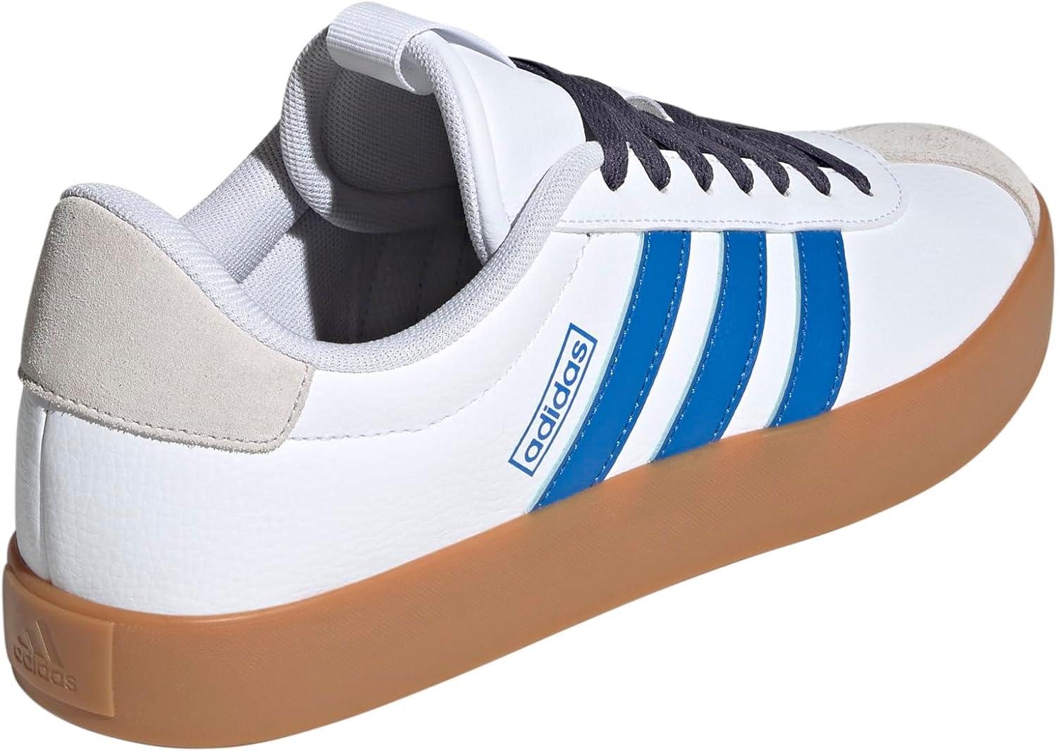 imageadidas Mens VL Court 30 ShoeWhiteBright RoyalShadow Navy
