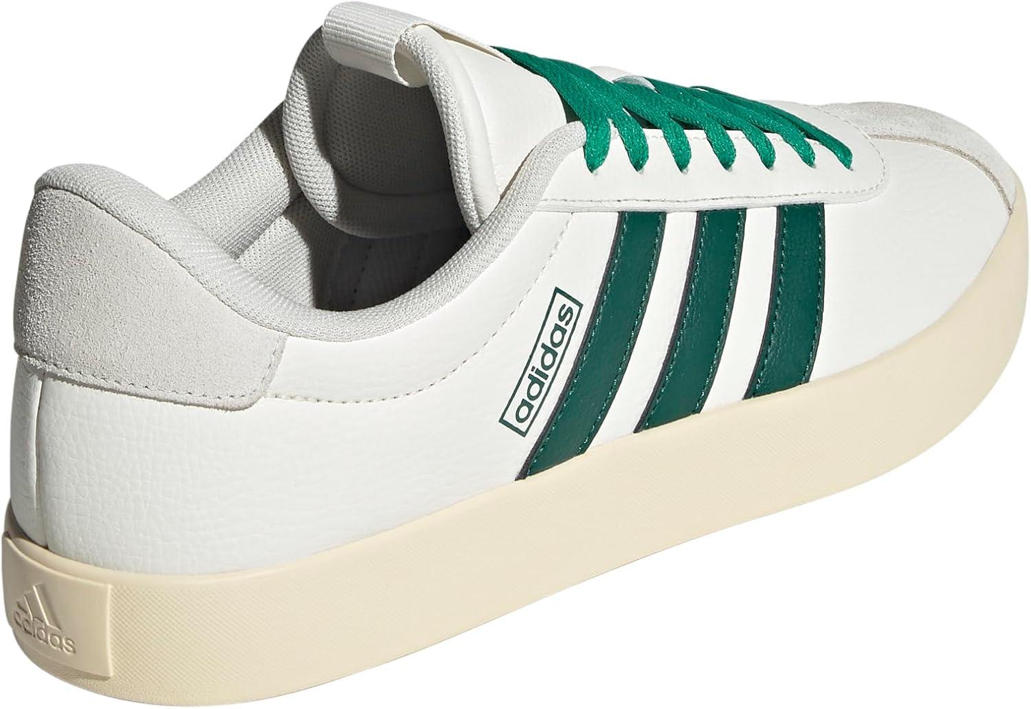 imageadidas Mens VL Court 30 ShoeWhiteCollegiate GreenCourt Green